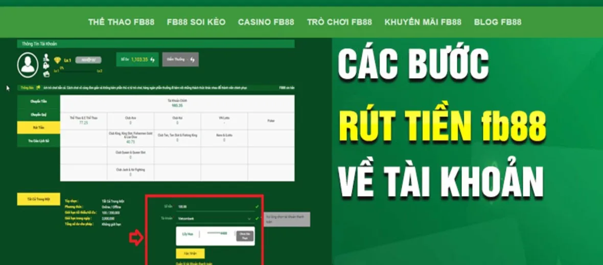 Tổng Quan Hướng Dẫn Rút Tiền FB88